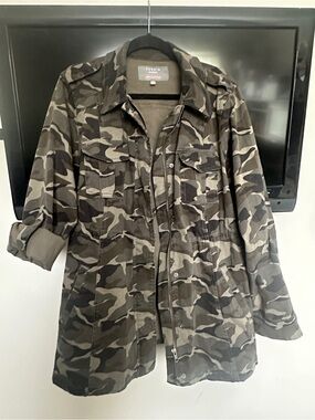 torrid Camo Print cinch waist jacket